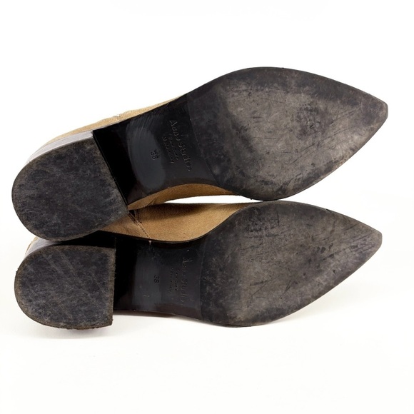 Acne Studios Jensen Suede Ankle Boots Tan Beige | Size 38 / 7.5 - Picture 13 of 16